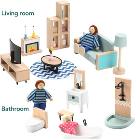 Giant Bean dollhouse wash basin with accessible features for pretend grooming.