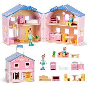 Giant bean dolls and furniture set ready for imaginative play.