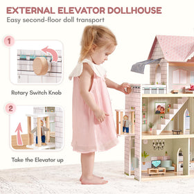 Giant bean Dollhouse includes family figures to spark storytelling and role-play