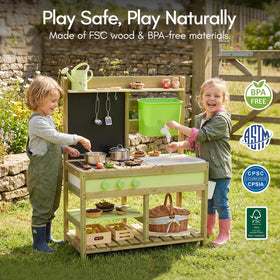 Giant Bean mud kitchen weather protection tips for outdoor longevity