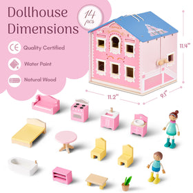 Giant bean pastel-themed wallpaper and lights create a charming playroom.