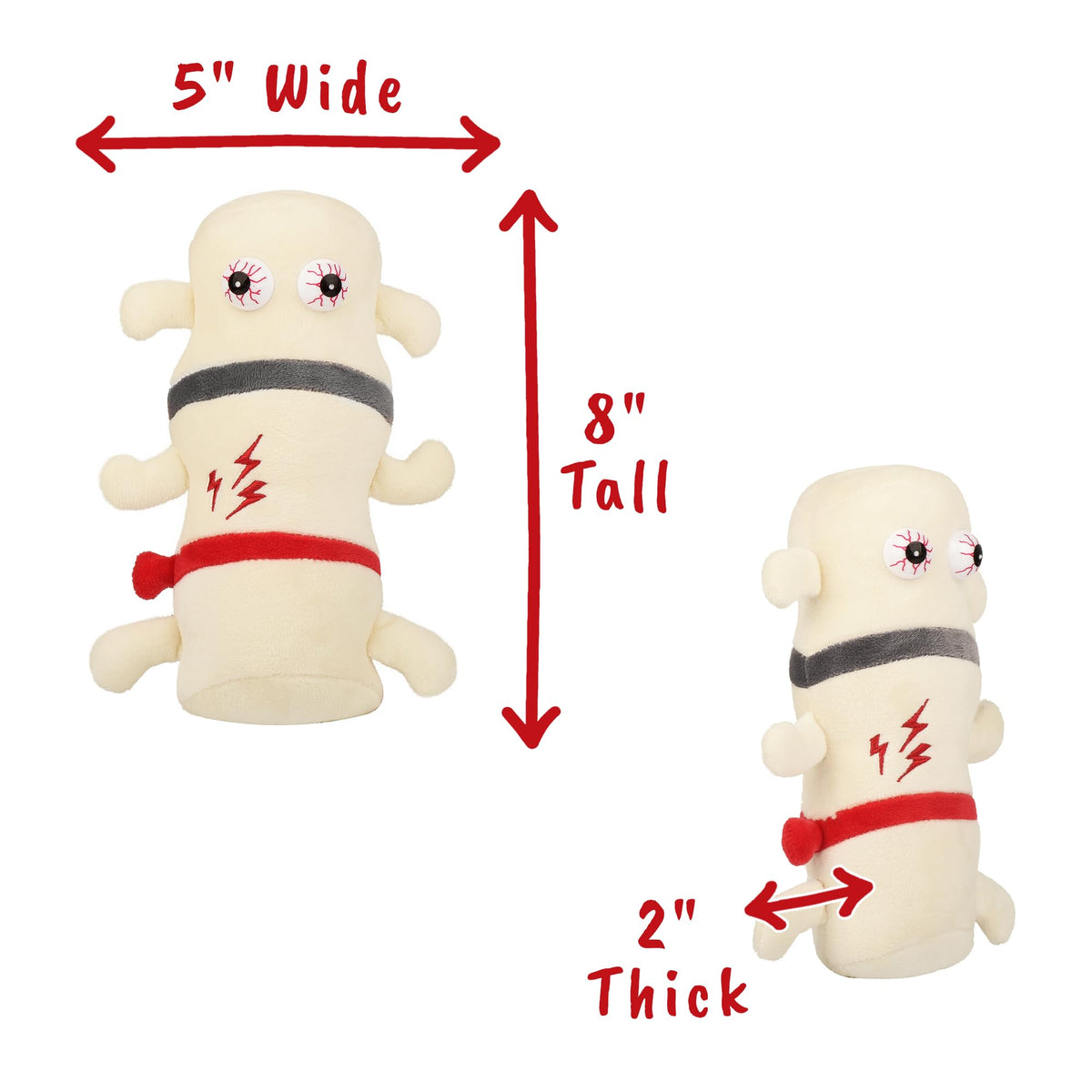 GIANT MICROBES includes an information card with back pain facts for learning.