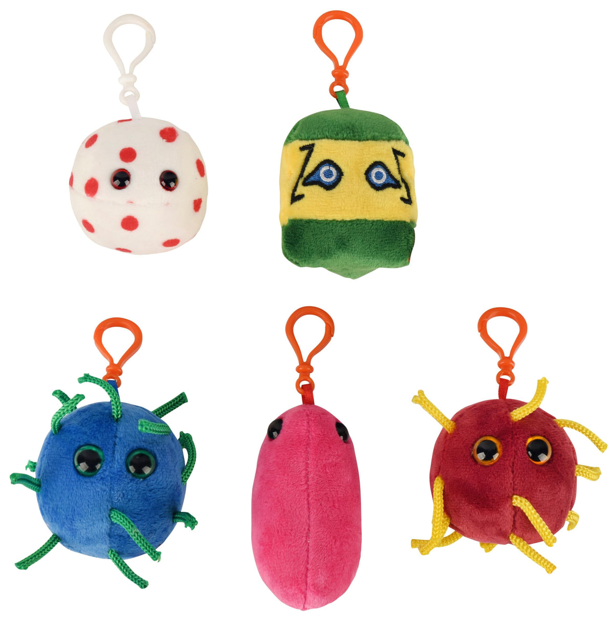GIANT MICROBES Measles plush keychain makes learning engaging and memorable