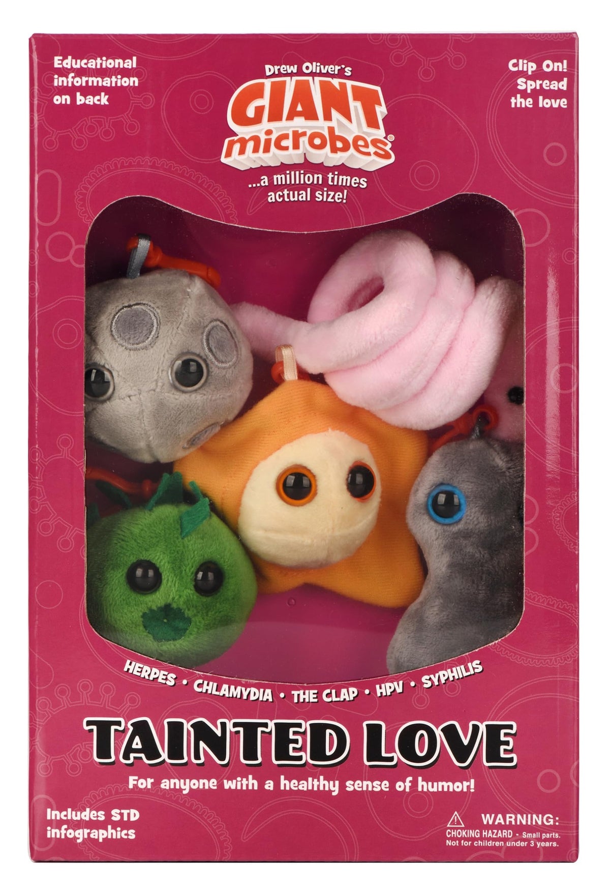 GIANT MICROBES tainted love unboxing scene for healthcare enthusiasts