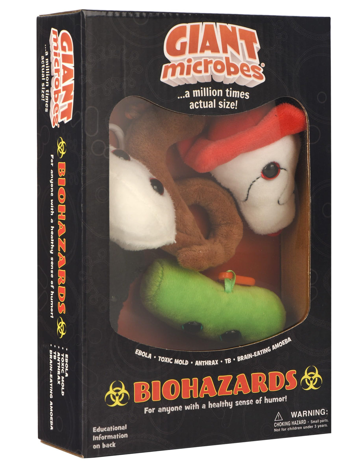 GIANTMICROBES Ebola plush toy for educational fun in science class.