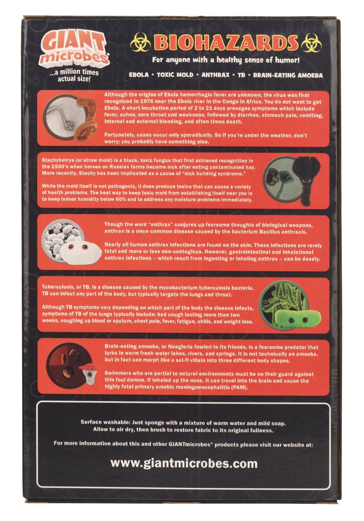 GIANTMICROBES Toxic Mold plush toy for exploring microbiology basics.