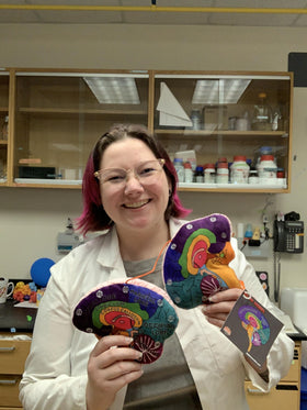 GIANTMICROBES Brain Model huggable plush offers comforting brain-themed companionship
