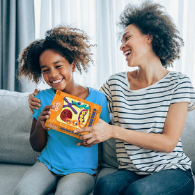 GIANTMICROBES Educational back-panel features quick biology facts for learning.