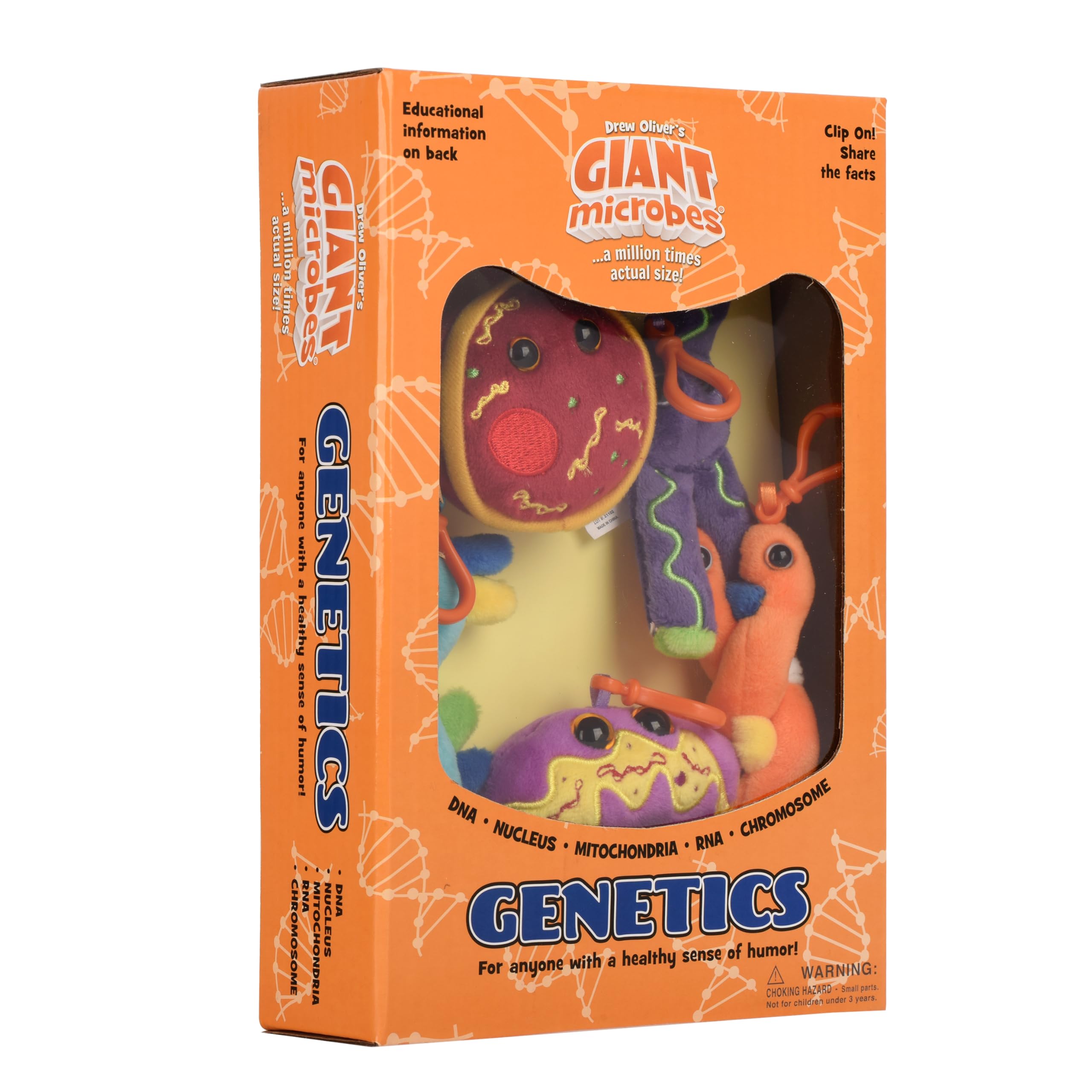 Empty Genetic Box GIANTMICROBES Genetics Gift Box | DNA, RNA, Chromosome Plush Keychains ...