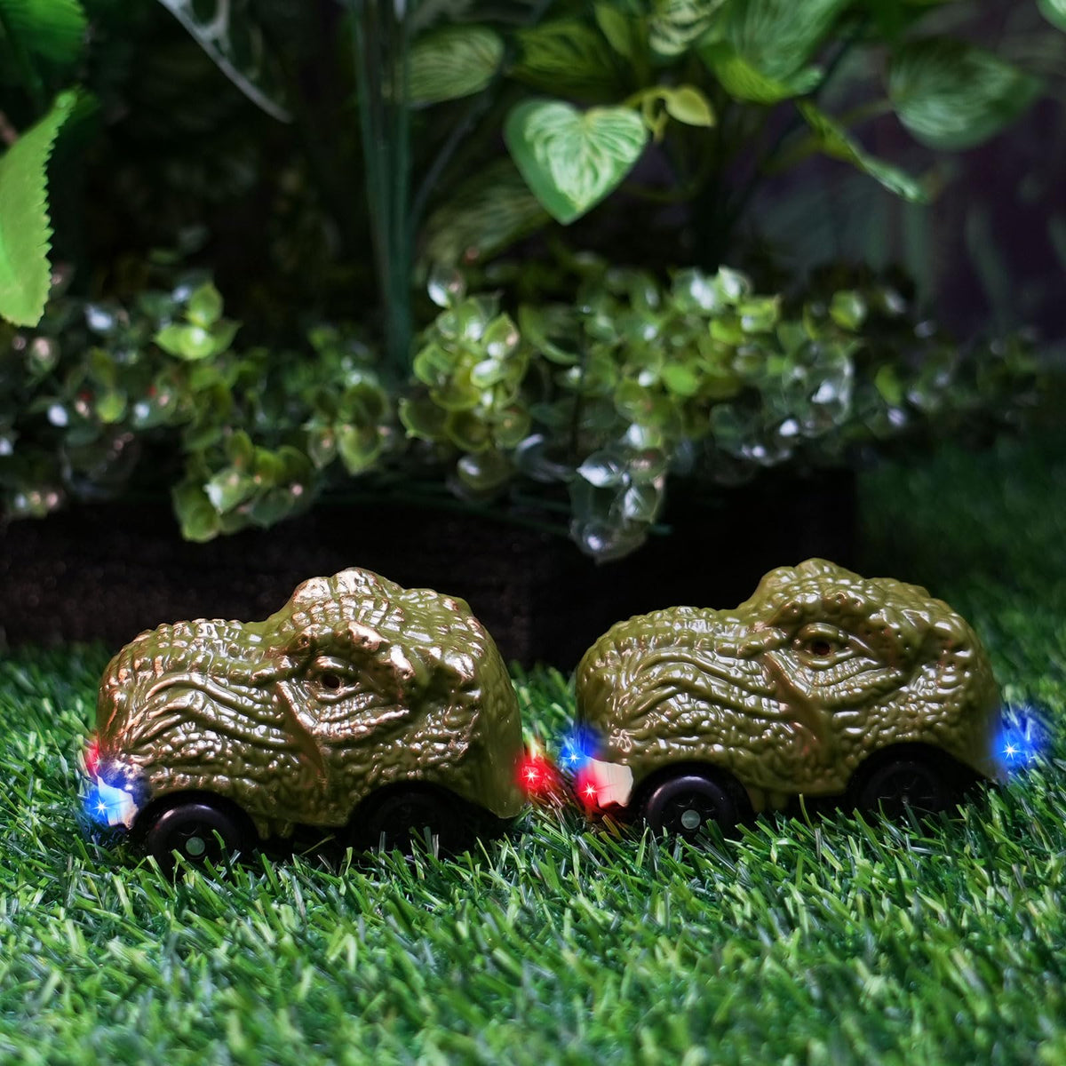 GIAT Dinosaur Track two-pack box display emphasizing gift-ready packaging for birthdays