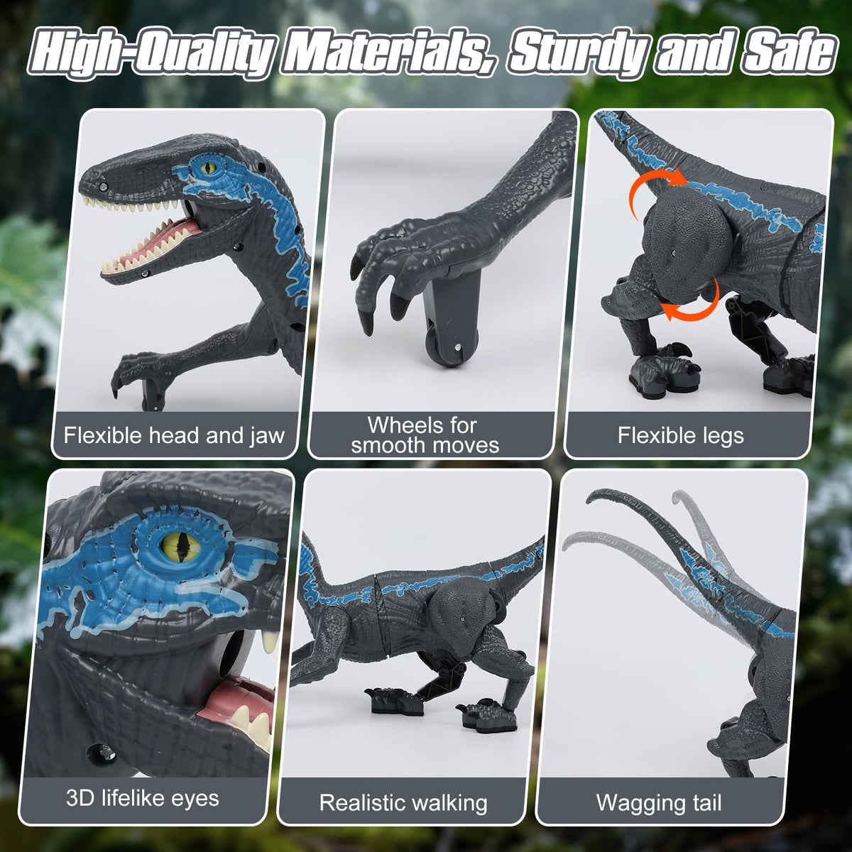 GIAT remote control dinosaur mist spray adds realism to adventures