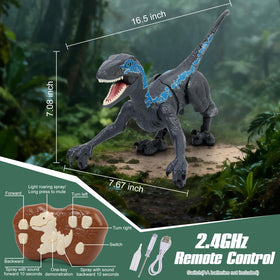 GIAT RC dinosaur supports multiplayer fun with stable 2.4ghz remote control