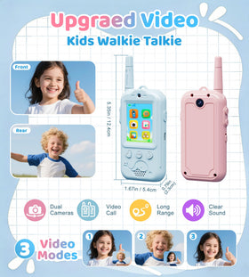 GIAYERN dual-camera walkie-talkie rear camera view for sharing surroundings