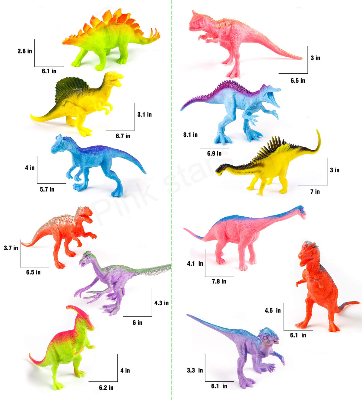 GIDGOD Spinosaurus 7-inch dinosaur figure for outdoor and indoor adventures.