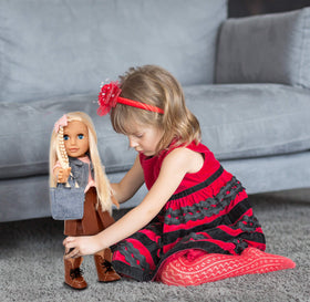 Gift Boutique 18-Inch doll pink bow top for creative play outfits