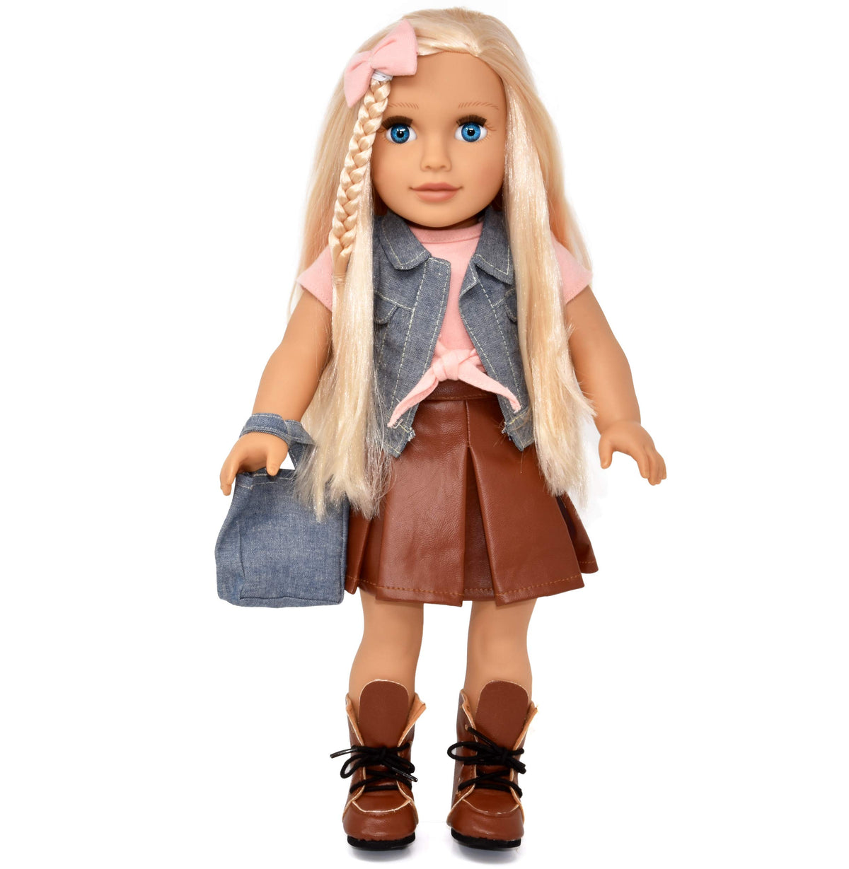 Gift Boutique 18-Inch doll with purse for pretend shopping and styling