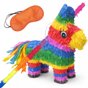 GiftExpress 16-inch rainbow-donkey pinata ready for party fun and color