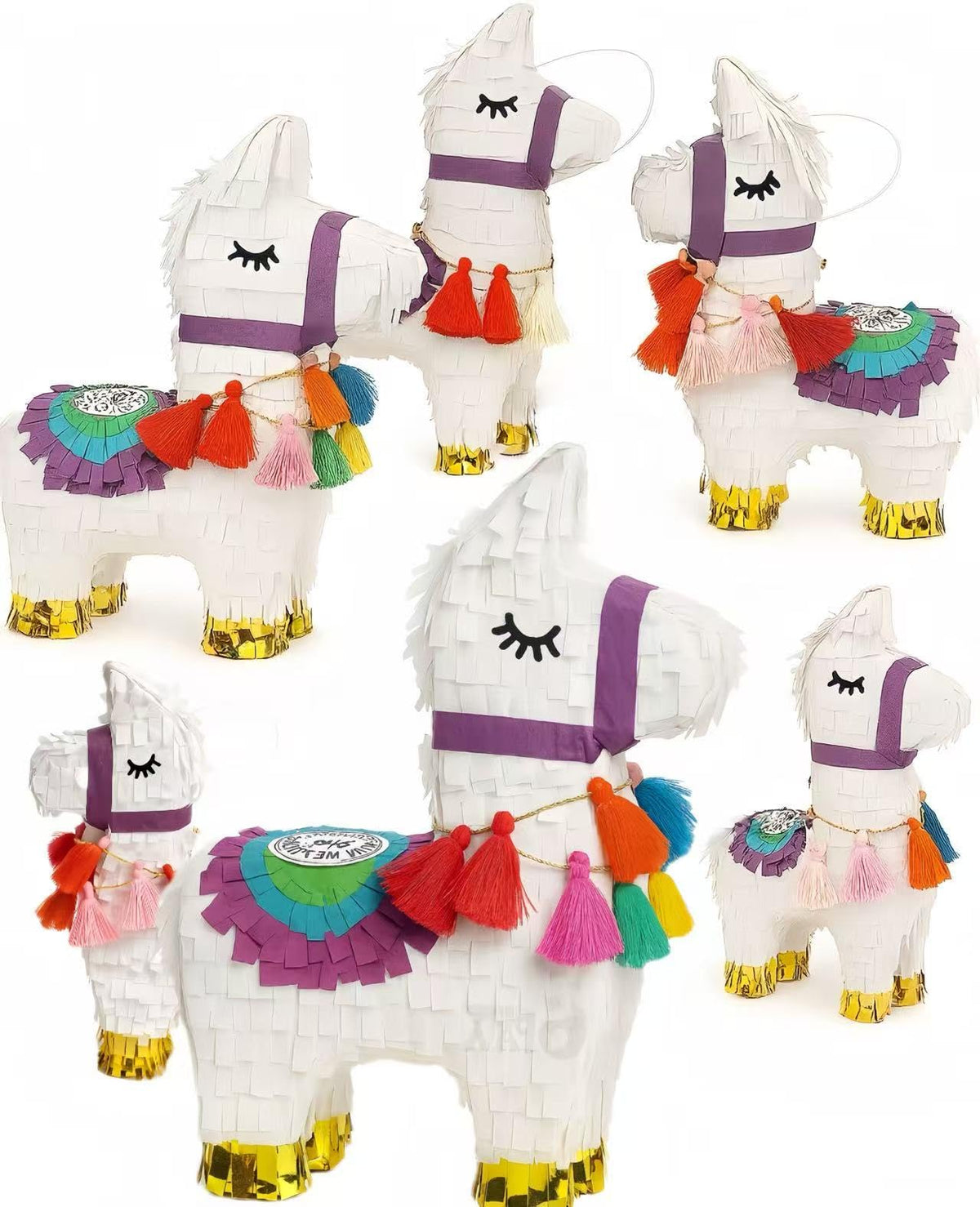 GiftExpress Benito mini llama pinata table centerpiece for festive birthdays.