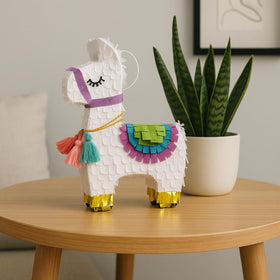 GiftExpress Benito mini llama pinata taco party centerpiece and activity.