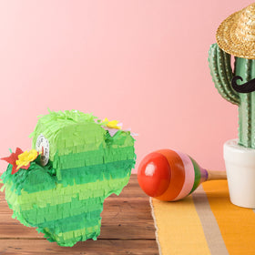 GiftExpress cactus pinatas tissue detail showing bright layers.