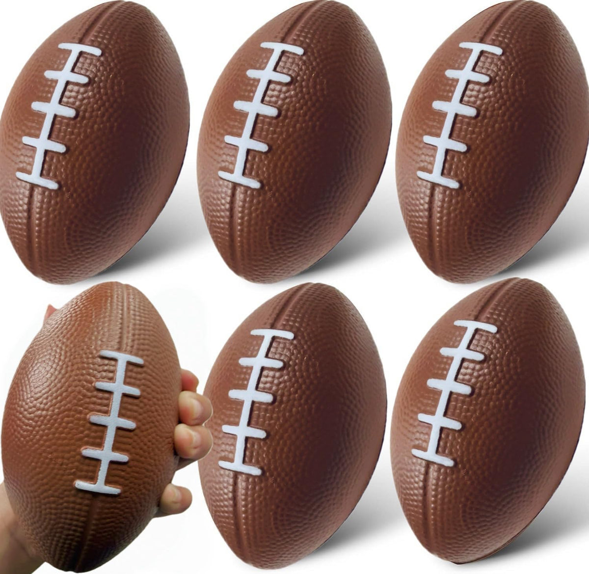 GiftExpress foam football with textured grip for easy tossing during play