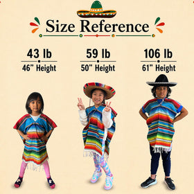 GiftExpress made-in-mexico poncho and sombrero set for authentic style