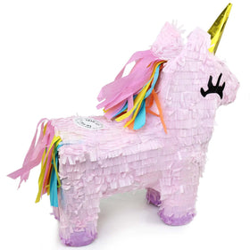 GiftExpress Mexican themed party decor with unicorn pinata.