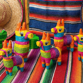 GiftExpress mini donkey piñata used as festival decor for celebrations