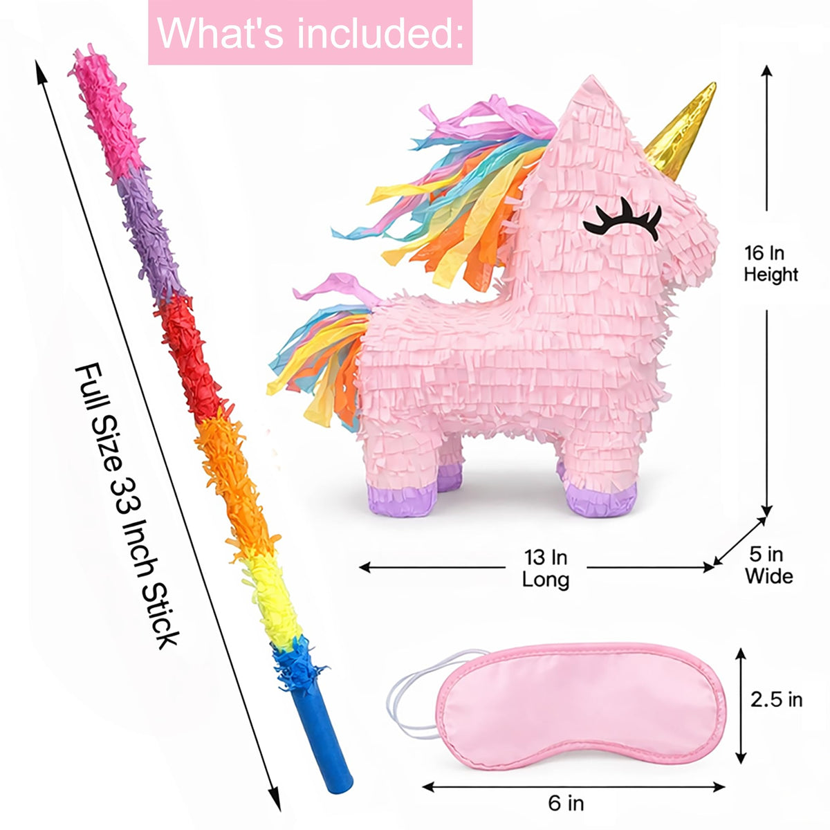 GiftExpress 33in pinata stick shown for confident swinging.