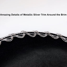 GiftExpress sombrero silver trim reflecting light during dusk fiestas.
