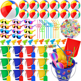 GIFTINBOX 122-piece pool set with beach balls for sunny backyard play