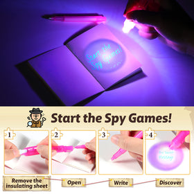 Giftinbox 24-pack invisible ink pens set sparks creative storytelling and puzzles