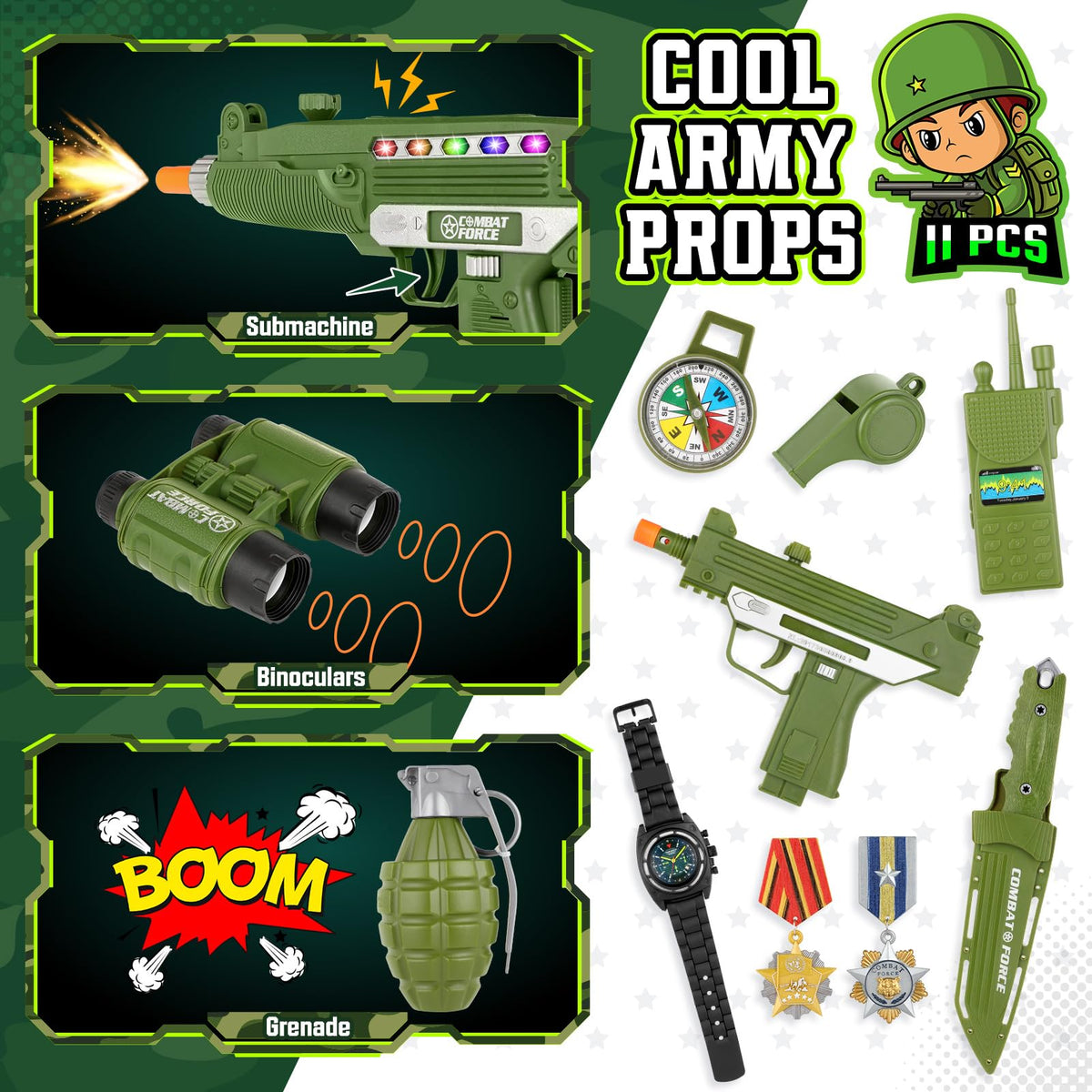Giftinbox camouflage jacket with zipper collar for a cool, wind-protected look