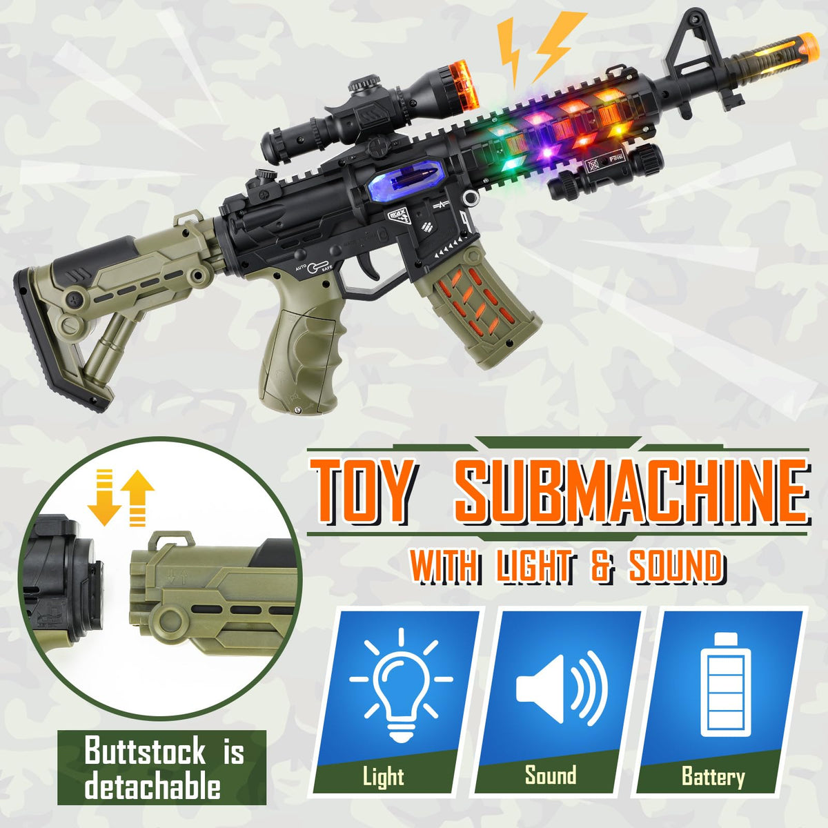 Giftinbox army costume hat completes the authentic look.