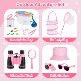 Giftinbox explorer hat worn by a kid during outdoor play