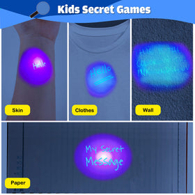 Giftinbox invisible ink pen yellow glows in the dark during games