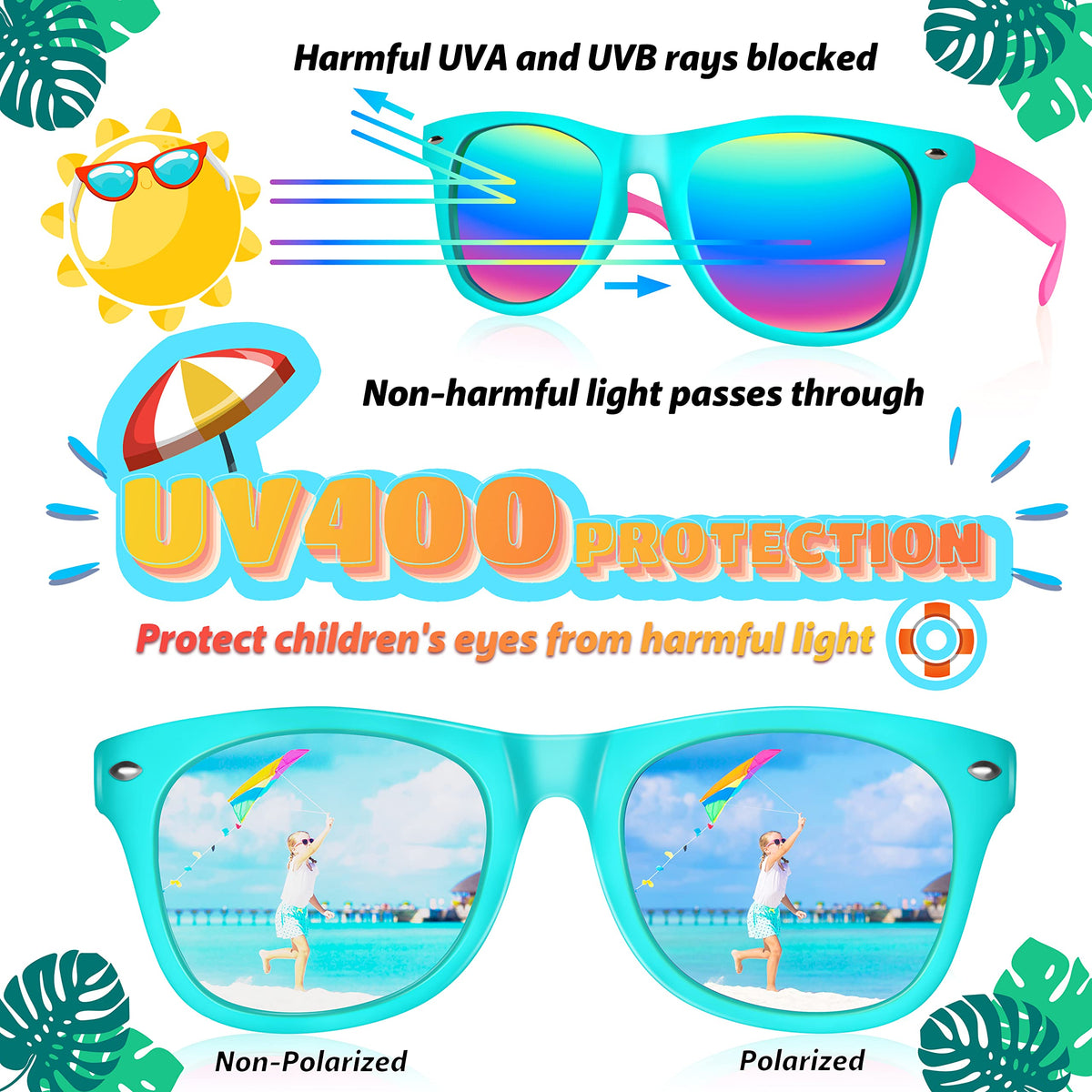 GIFTINBOX UV400 polarized sunglasses for improved clarity and sun protection.