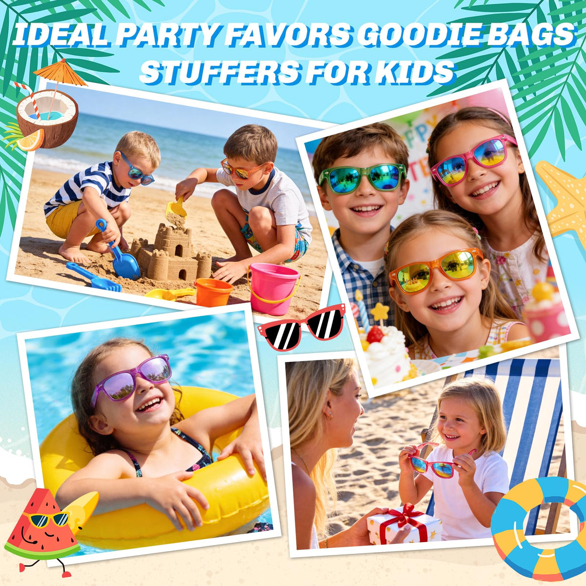 Giftinbox kids sunglasses UV400 protection to reduce glare during outdoor play.