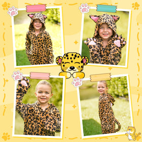 Giftinbox leopard costume whiskers embroidery adds fine whiskers for added charm