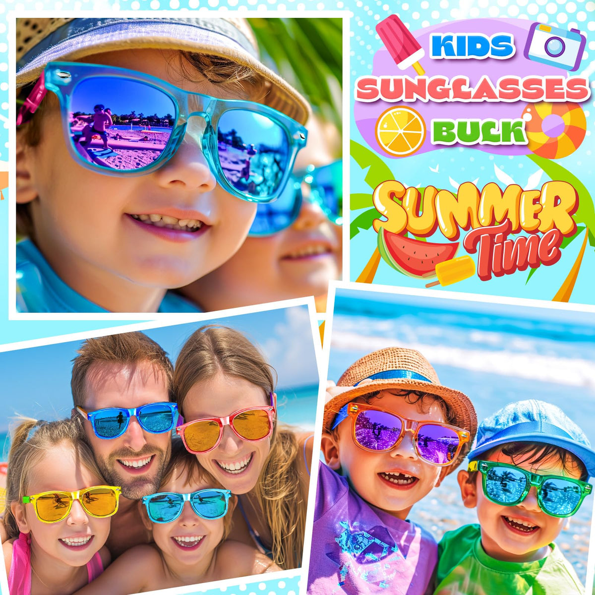 Giftinbox neon sunglasses lightweight frame for comfortable daily wear