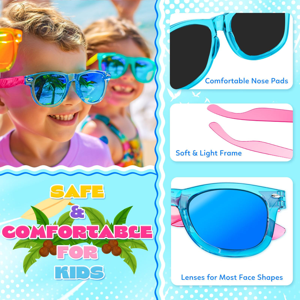 Giftinbox polarized lenses close-up showing sparkling surface