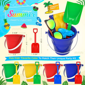 GIFTINBOX sand bucket 4.75'' x 3'' x 4'' for sandcastles and decor