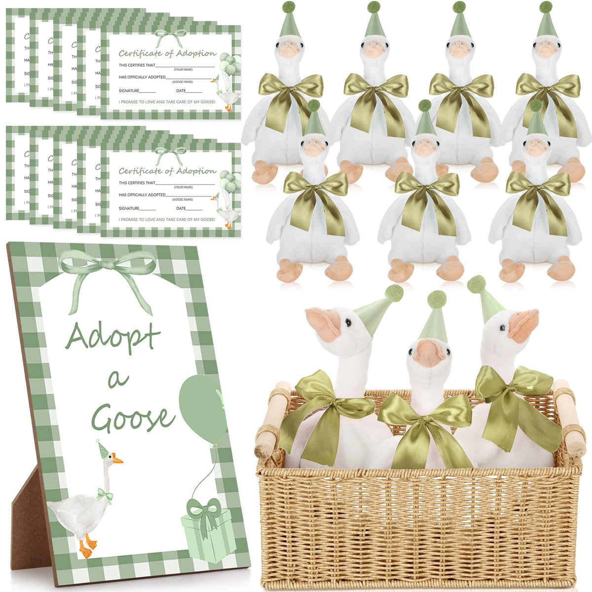 Giftlyze One Silly Goose plush for soft, colorful birthday décor and cuddly keepsake