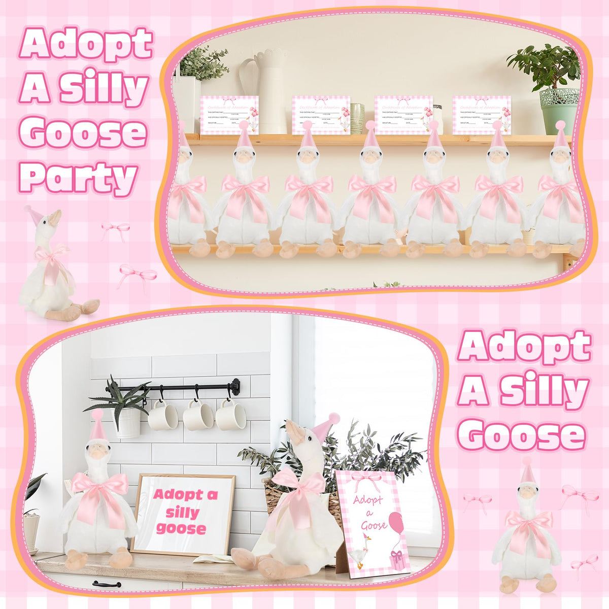 Giftlyze pink bow ribbon adds color accents and table styling options.