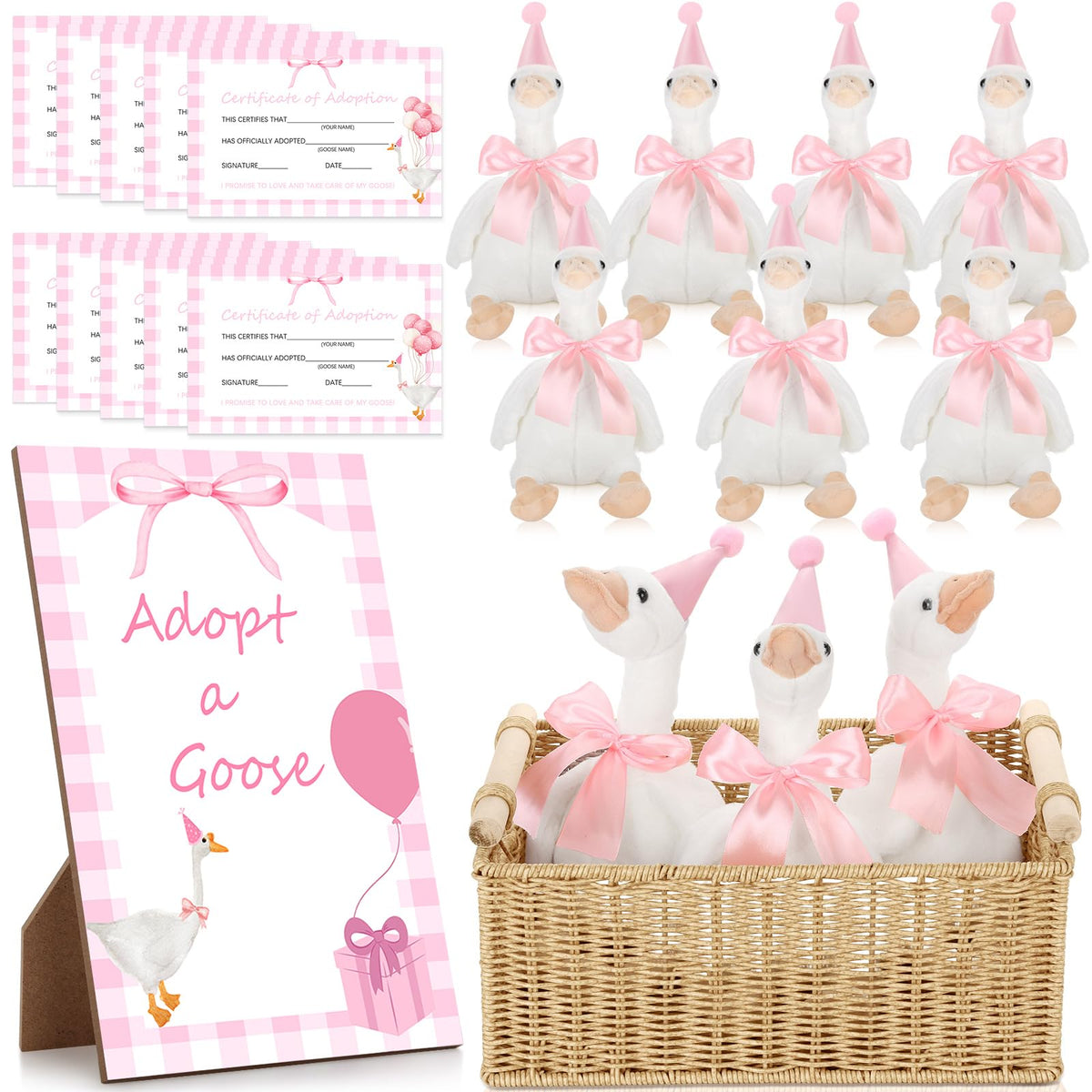 Giftlyze silly goose plush 10-pack adds cute ambience to your party decor.