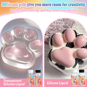 GiftmiyHime Taba Squishy Set flocking powder adds texture and flair after curing.