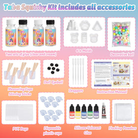 GiftmiyHime Taba Squishy Set silicone A+B for easy color customization.
