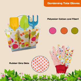 GIFTRRTOY comfortable gloves fit young gardeners for safe handling.