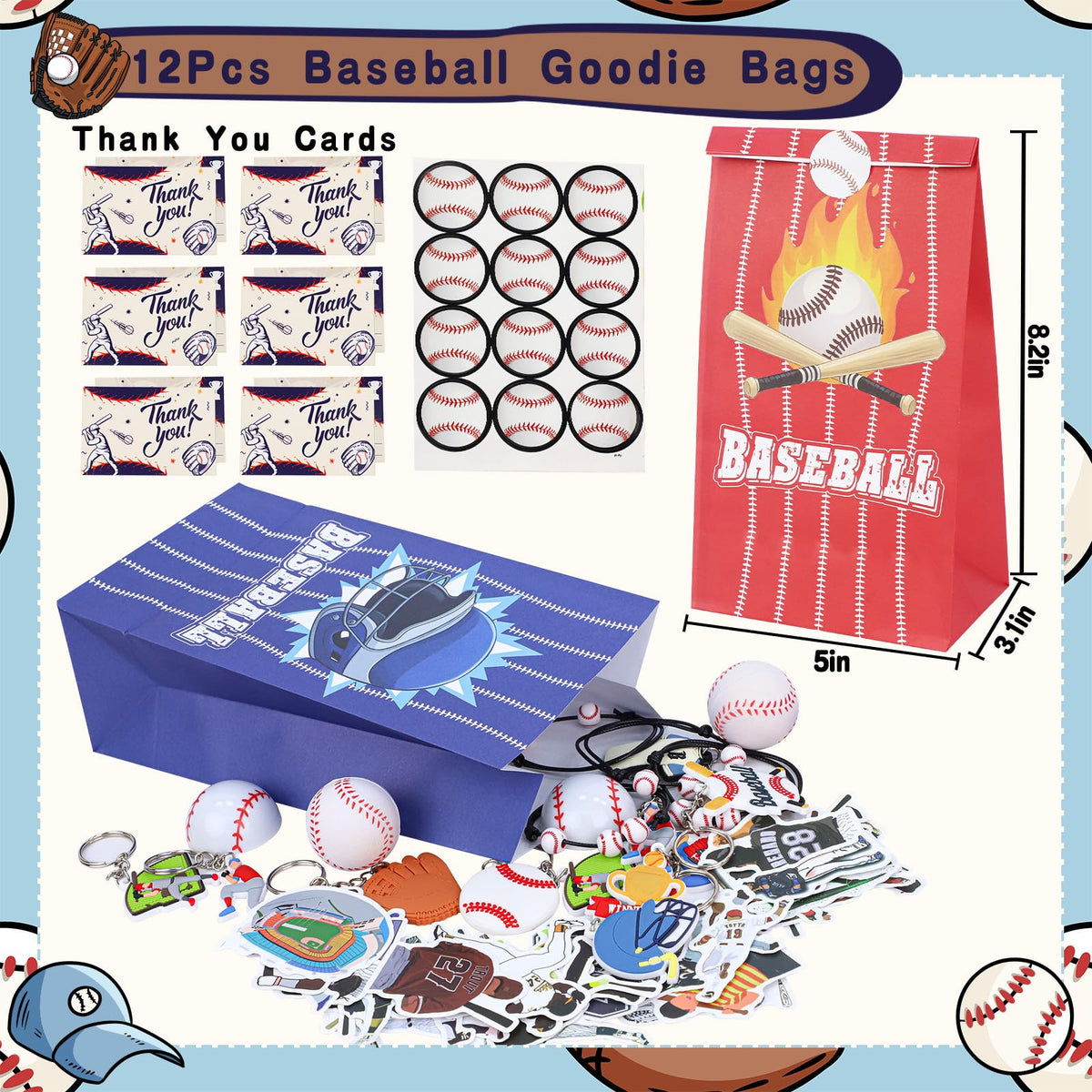 Gifts2U baseball bracelets offer dress-up and prizes.