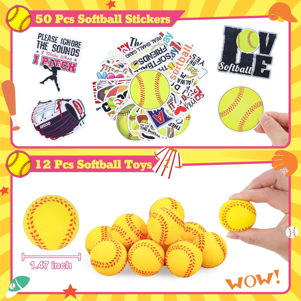 Gifts2U baseball charm bracelets, stylish accessories for team members.